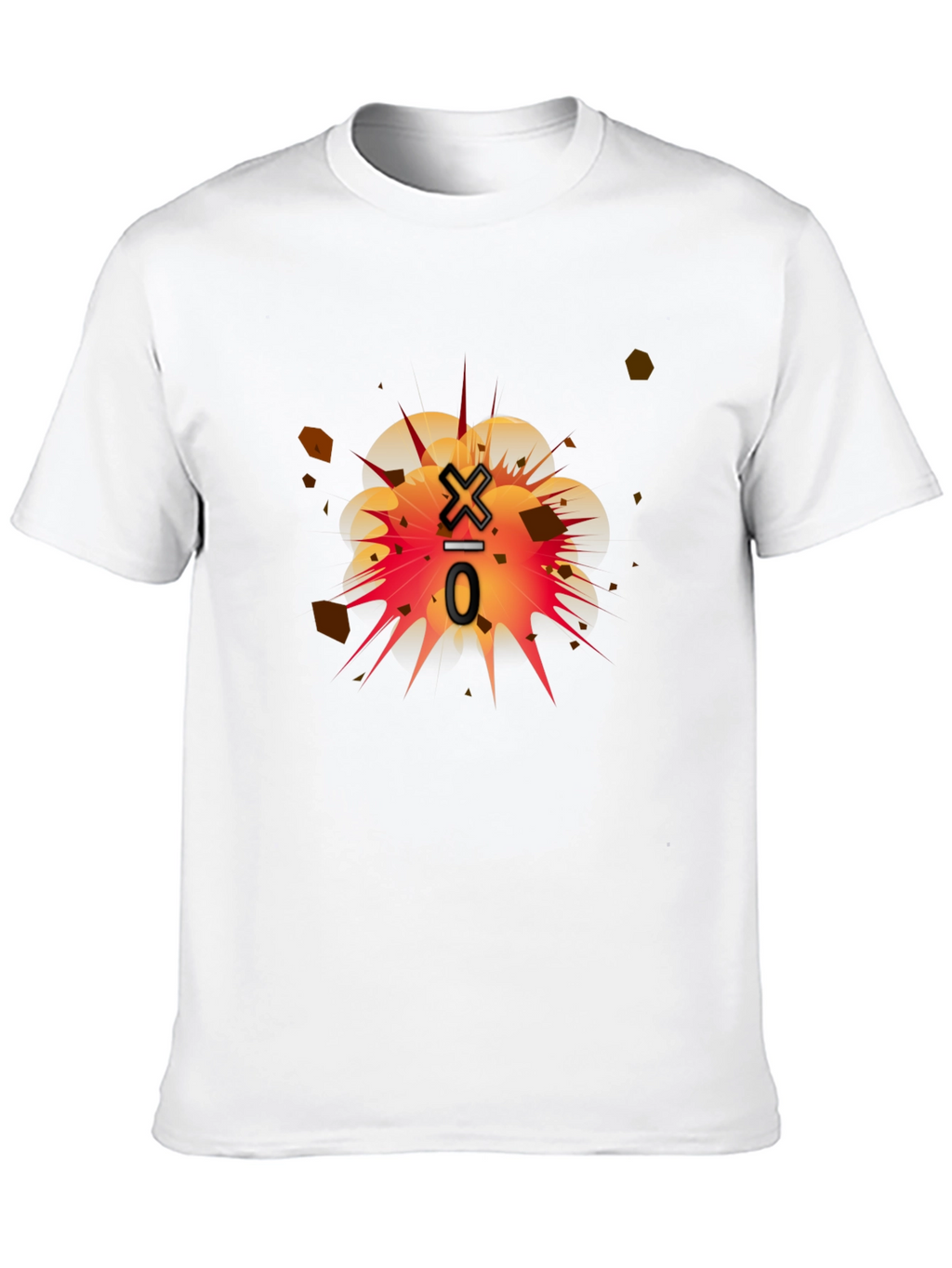 Exploding Division Black Graphic Tee