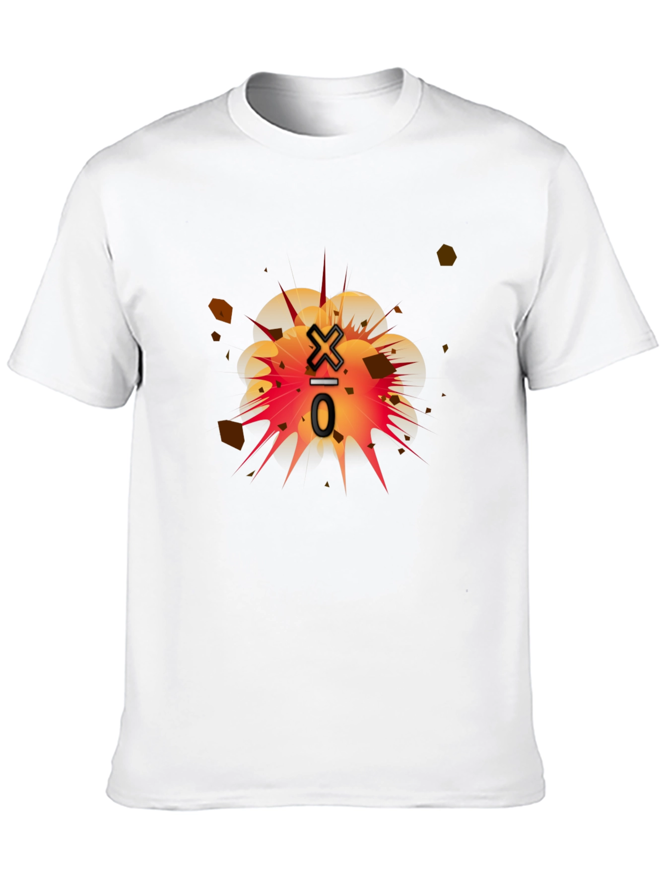 Exploding Division Black Graphic Tee