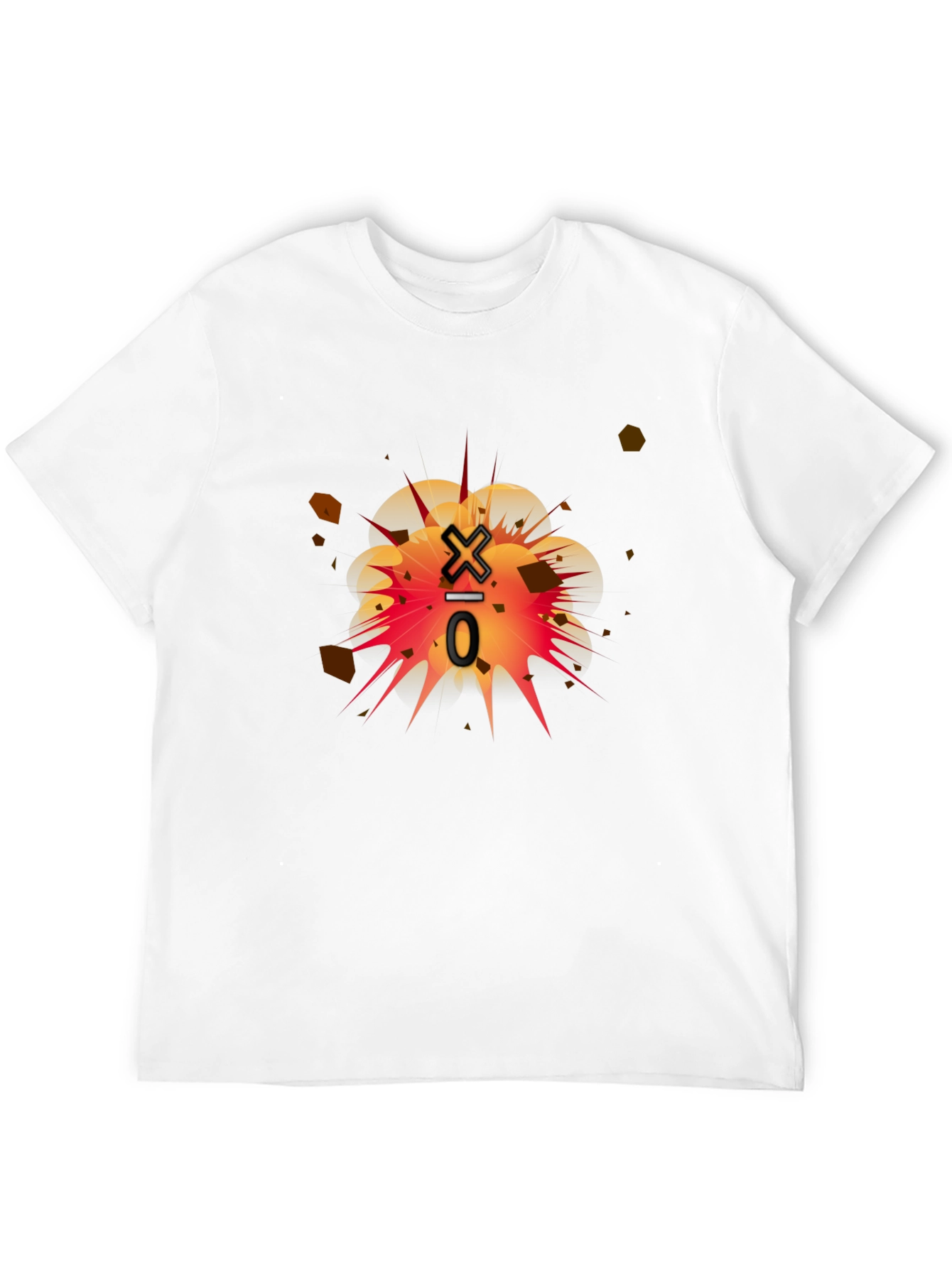 Exploding Division Black Graphic Tee