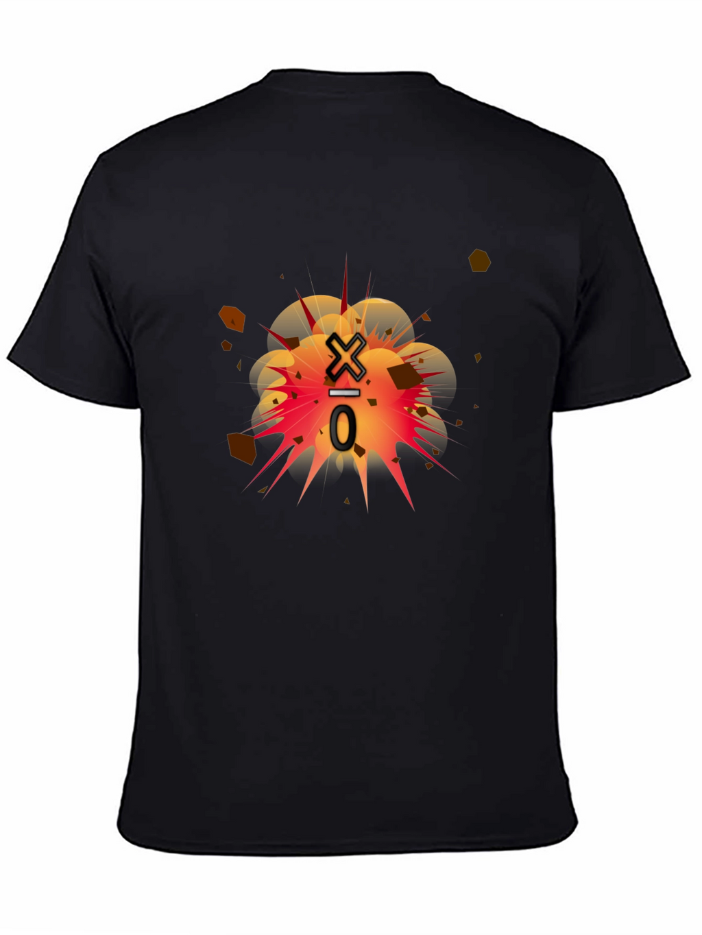 Exploding Division Black Graphic Tee