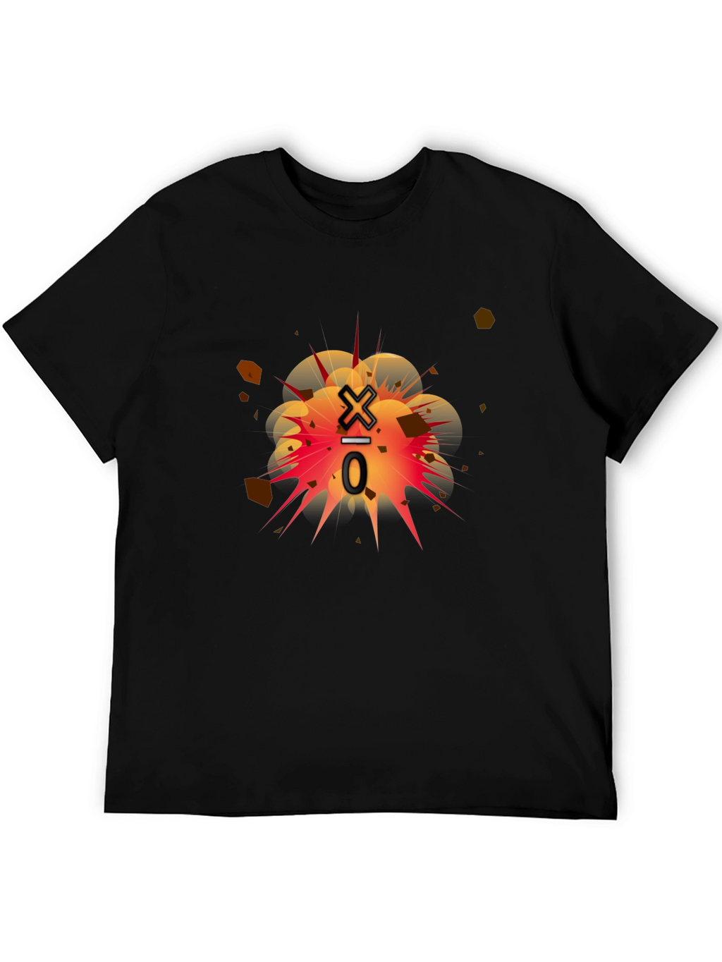 Exploding Division Black Graphic Tee