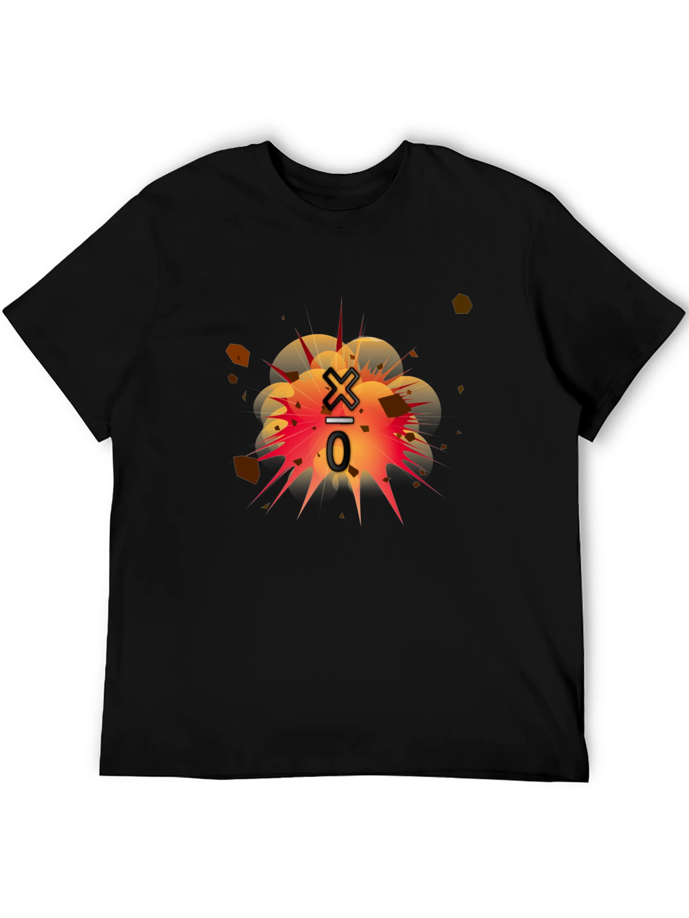 Exploding Division Black Graphic Tee