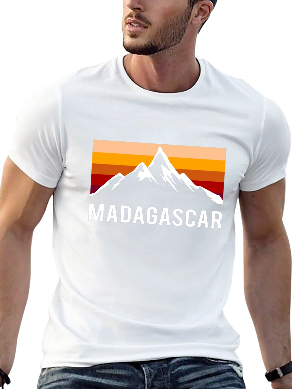 Madagascar Mountain Sunset Graphic Tee