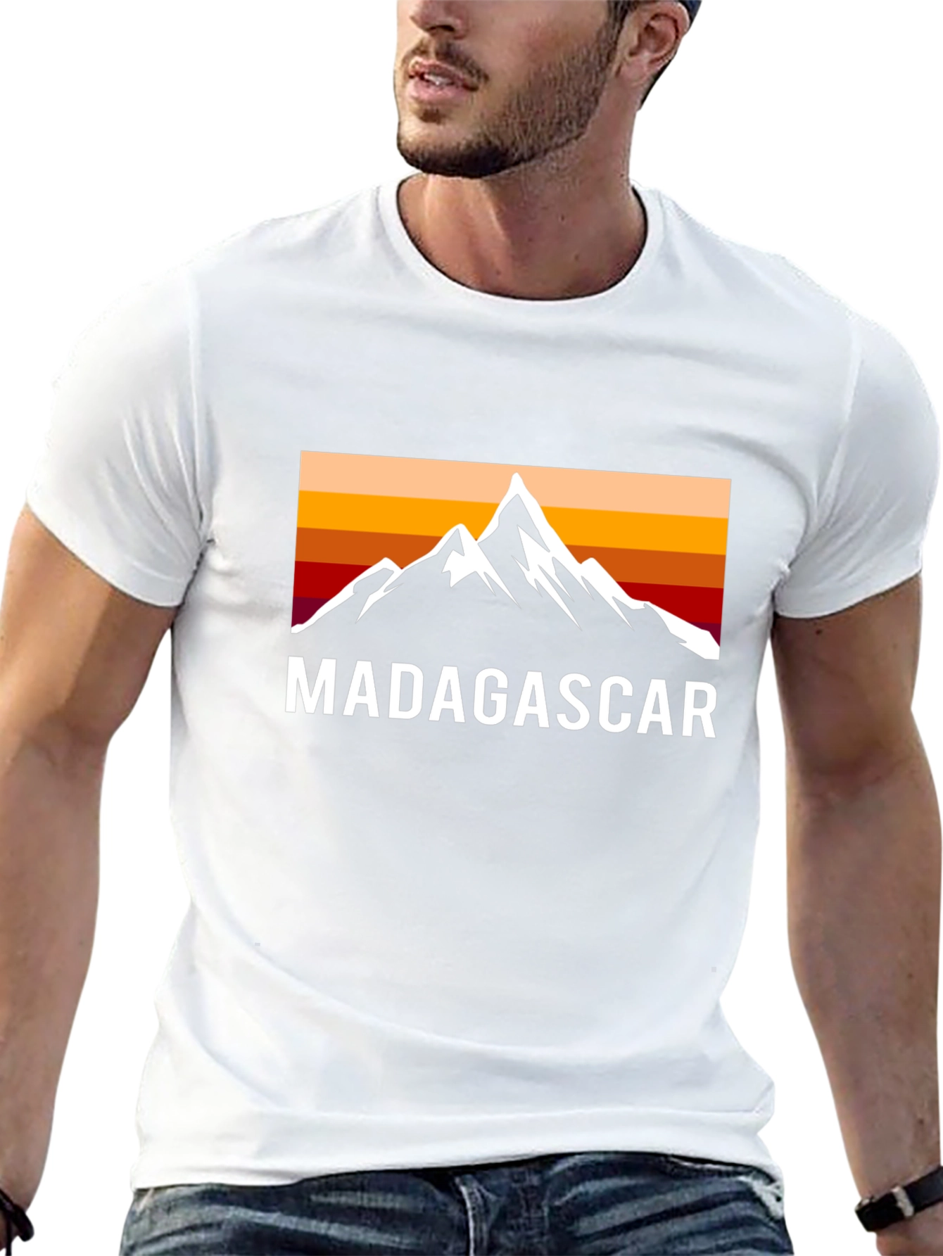 Madagascar Mountain Sunset Graphic Tee