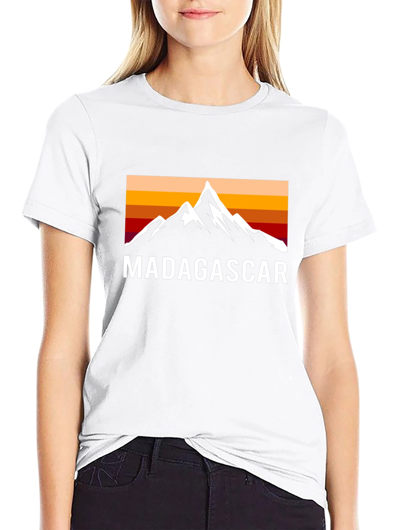 Madagascar Mountain Sunset Graphic Tee