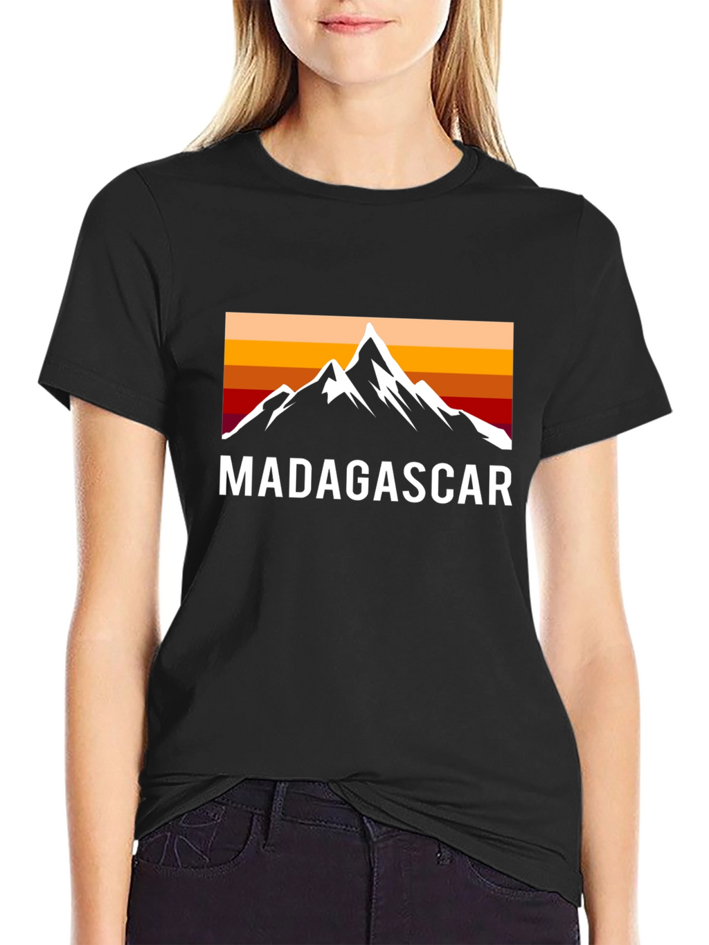 Madagascar Mountain Sunset Graphic Tee