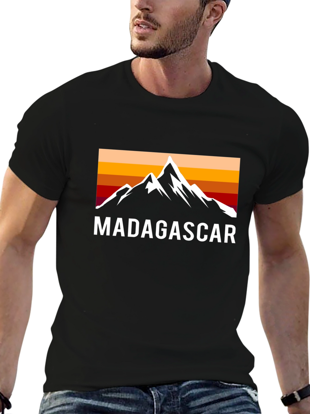 Madagascar Mountain Sunset Graphic Tee