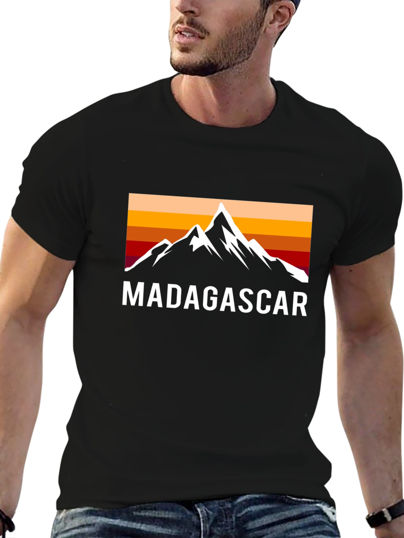 Madagascar Mountain Sunset Graphic Tee