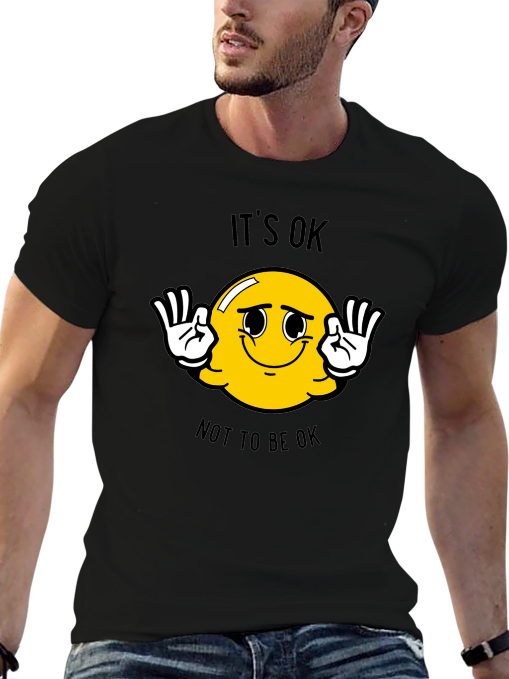 Its OK T-Shirt - Smiley Face Graphic Tee
