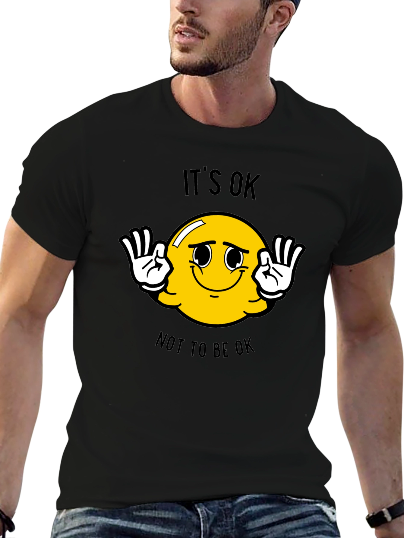 Its OK T-Shirt - Smiley Face Graphic Tee