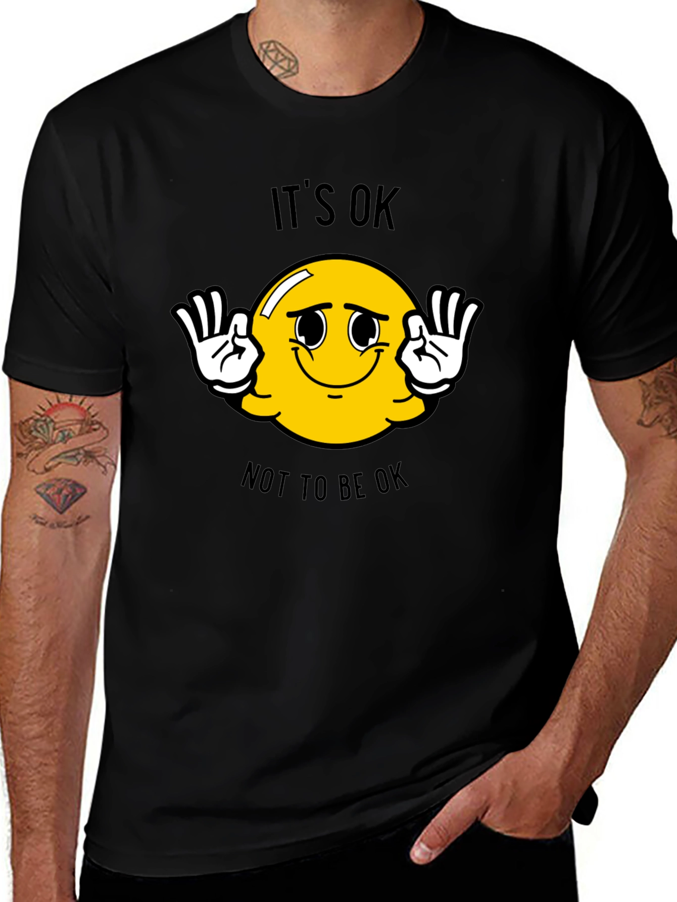 Its OK T-Shirt - Smiley Face Graphic Tee