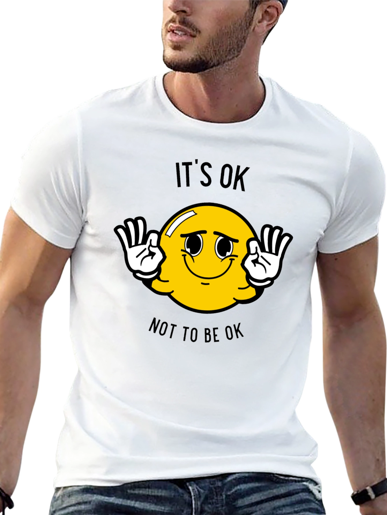 Its OK T-Shirt - Smiley Face Graphic Tee