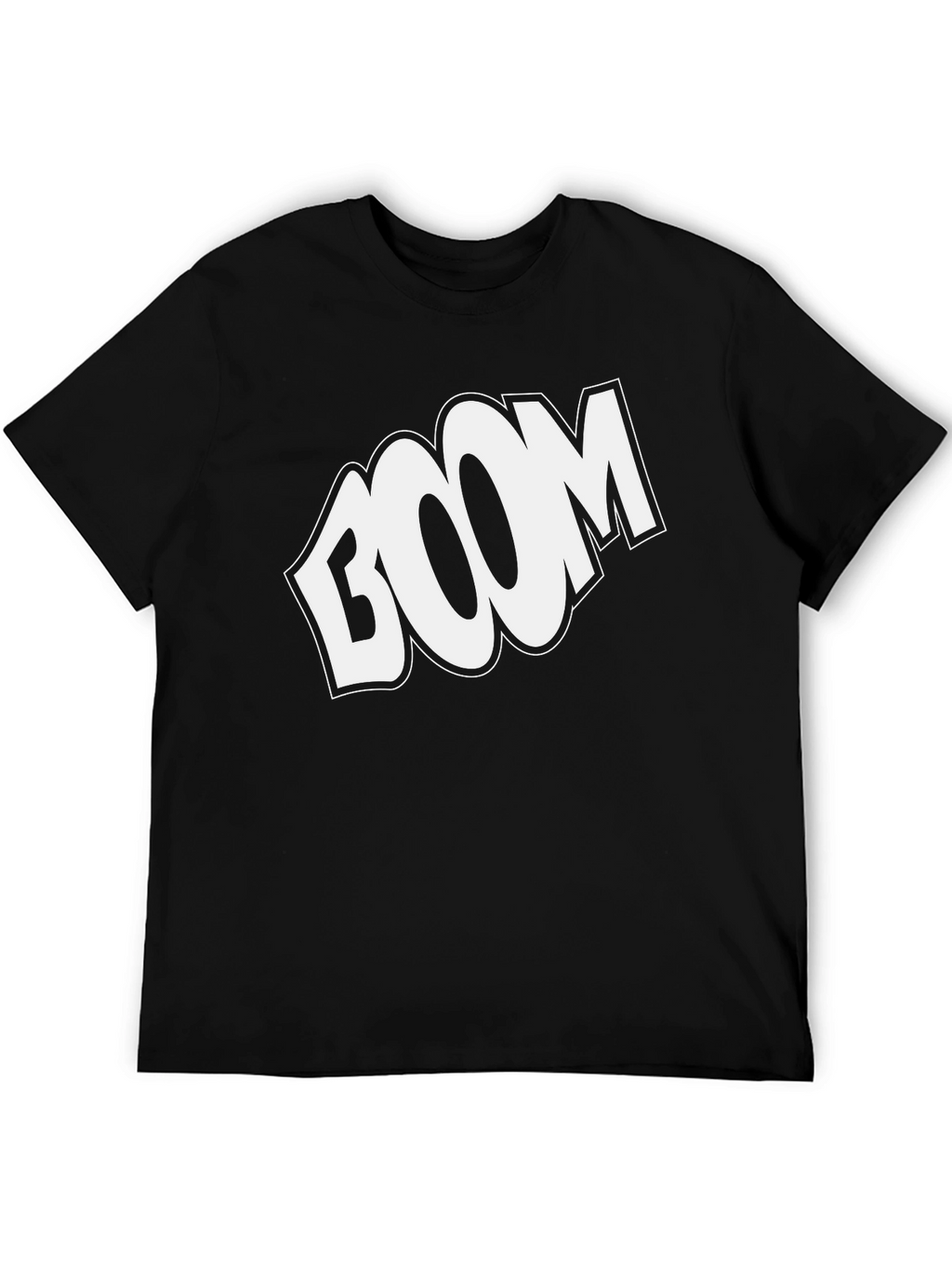 BOOM Graphic Print Black T-Shirt