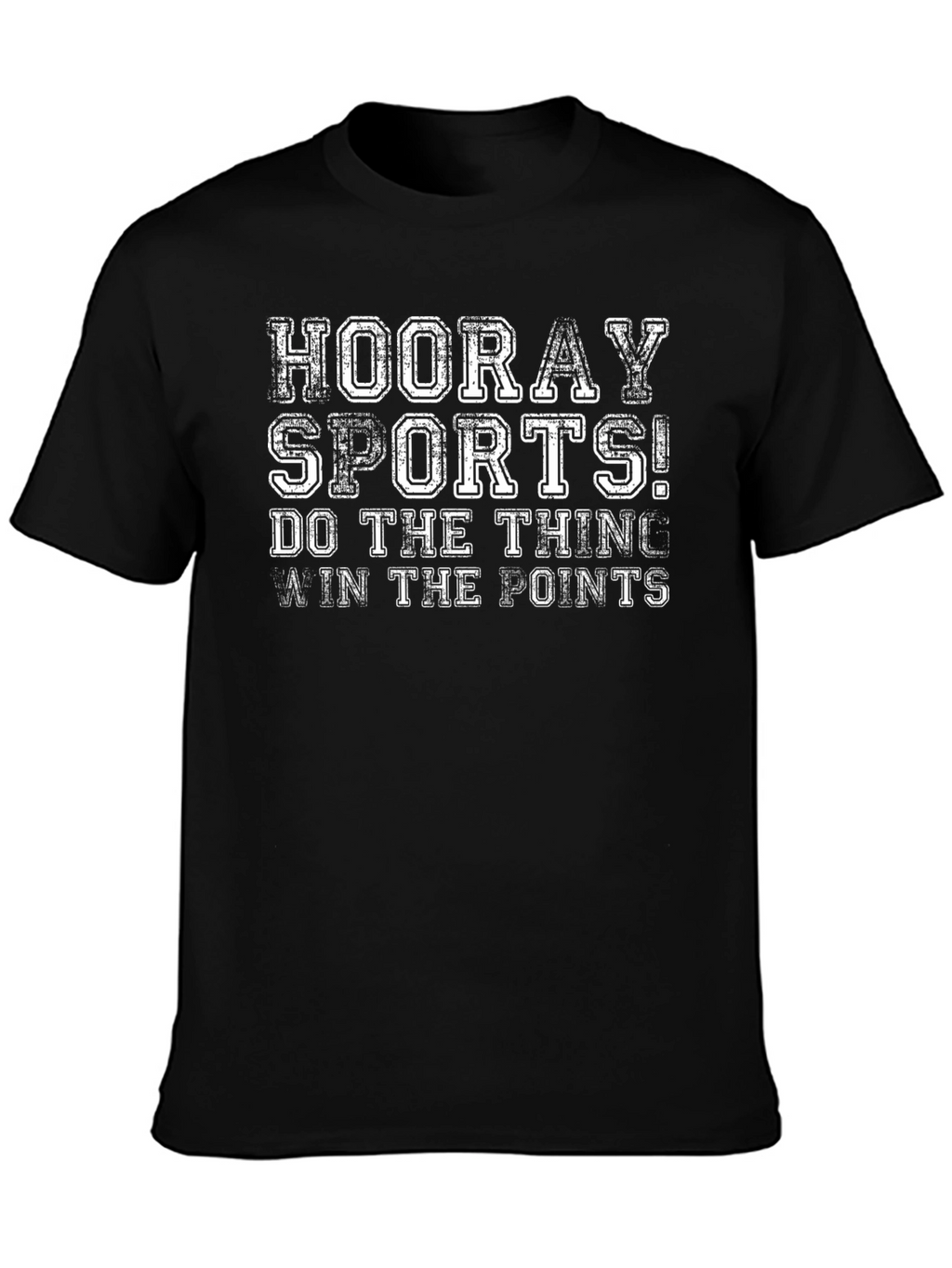 Hooray Sports Graphic T-Shirt - Black