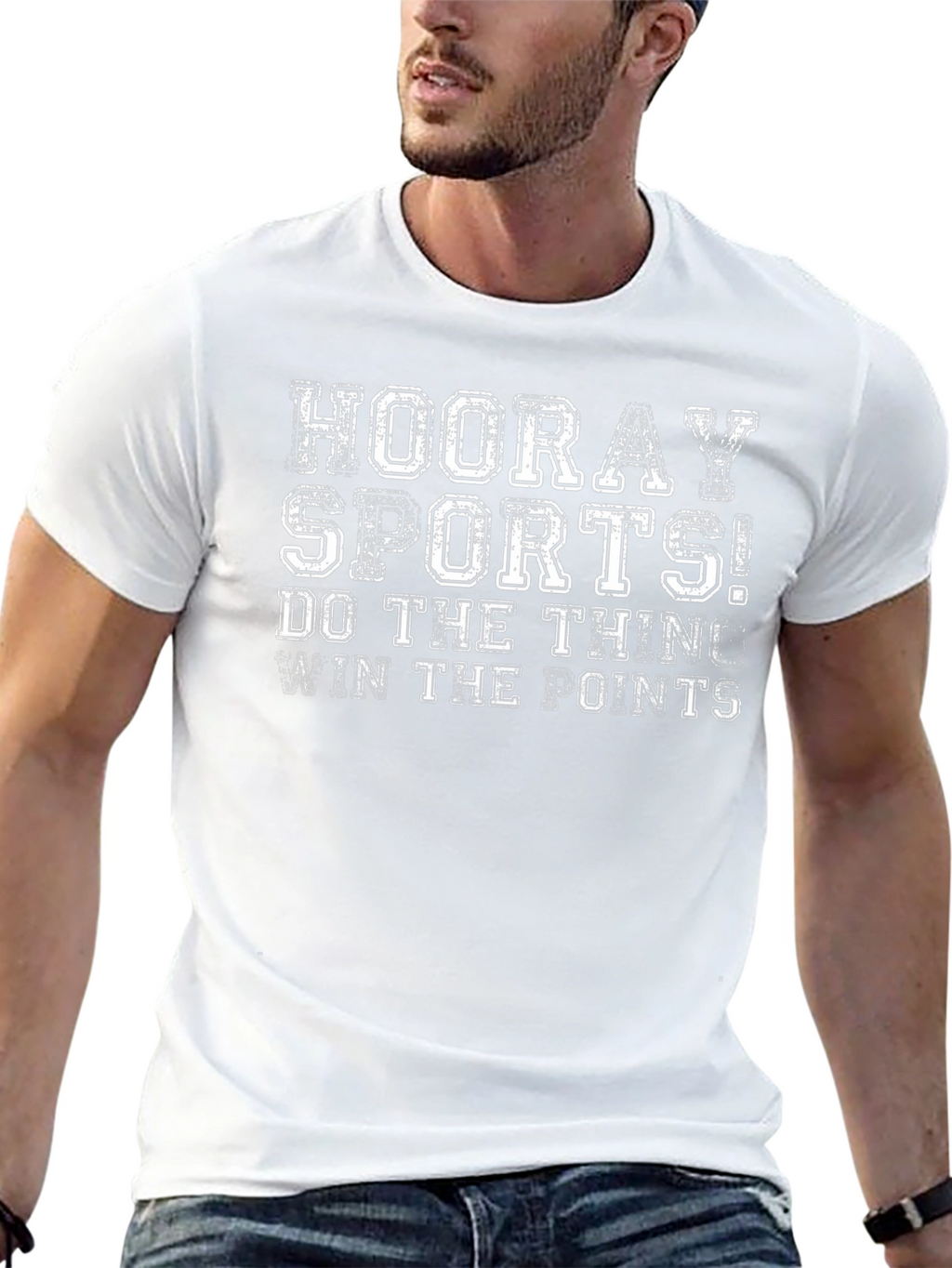 Hooray Sports Graphic T-Shirt - Black