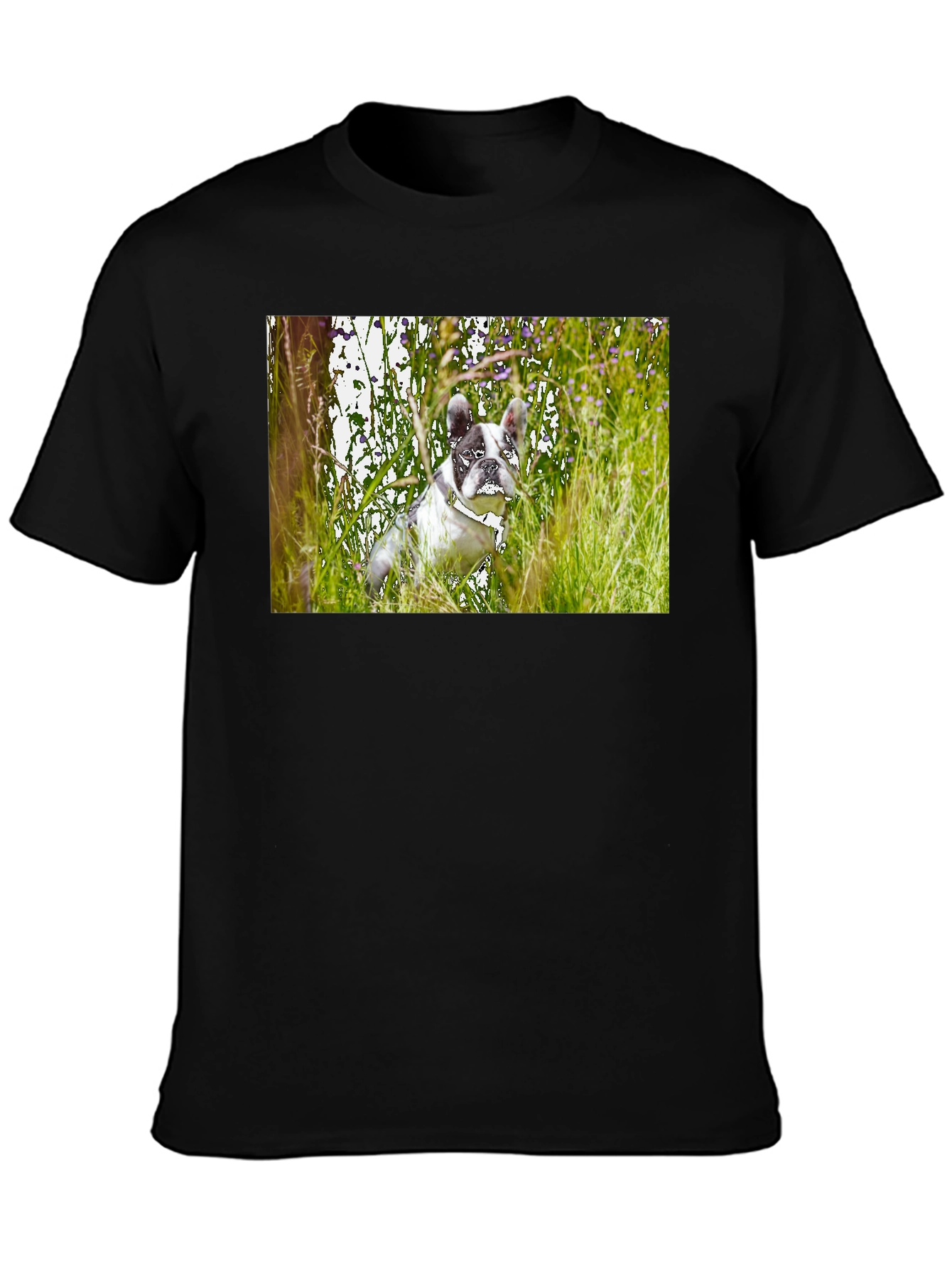 Dog T-Shirt - Black Short Sleeve Graphic Tee