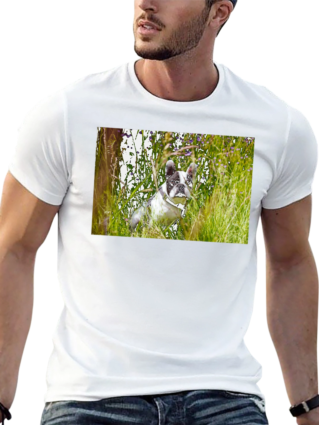 Dog T-Shirt - Black Short Sleeve Graphic Tee
