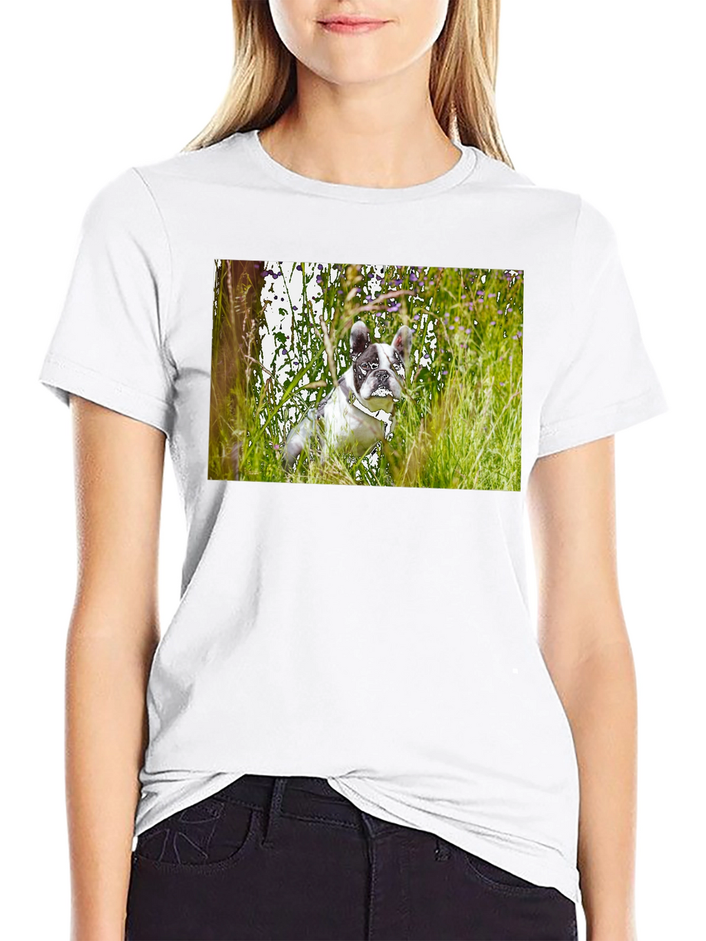 Dog T-Shirt - Black Short Sleeve Graphic Tee
