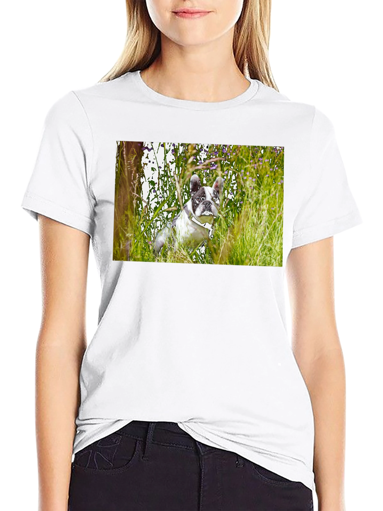 Dog T-Shirt - Black Short Sleeve Graphic Tee