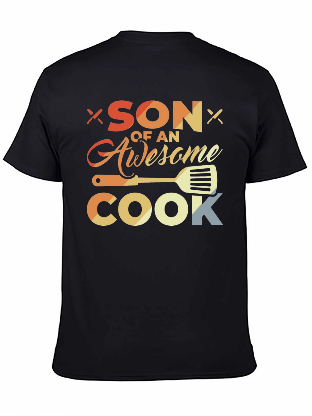 Son of an Awesome Cook Black T-Shirt