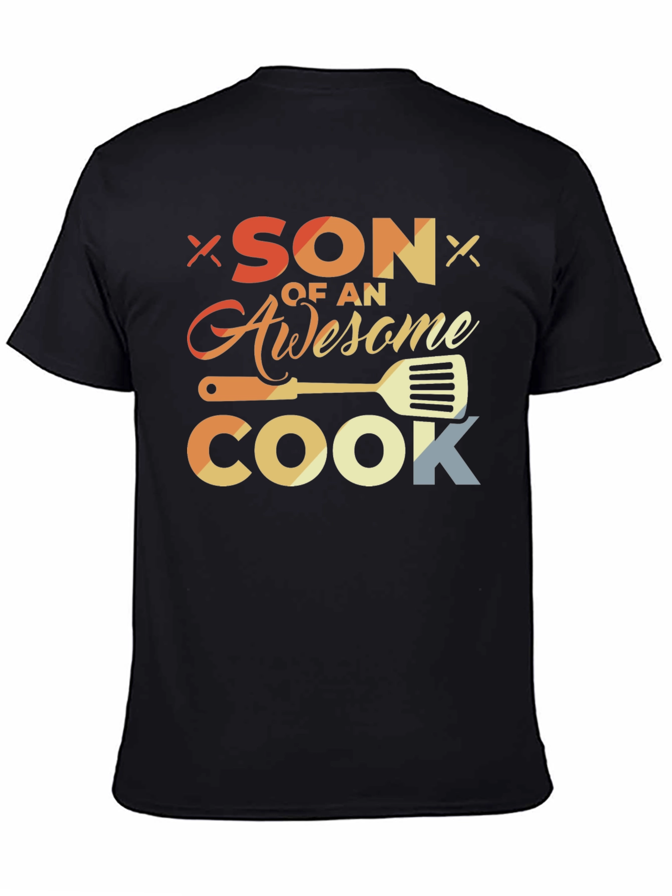 Son of an Awesome Cook Black T-Shirt