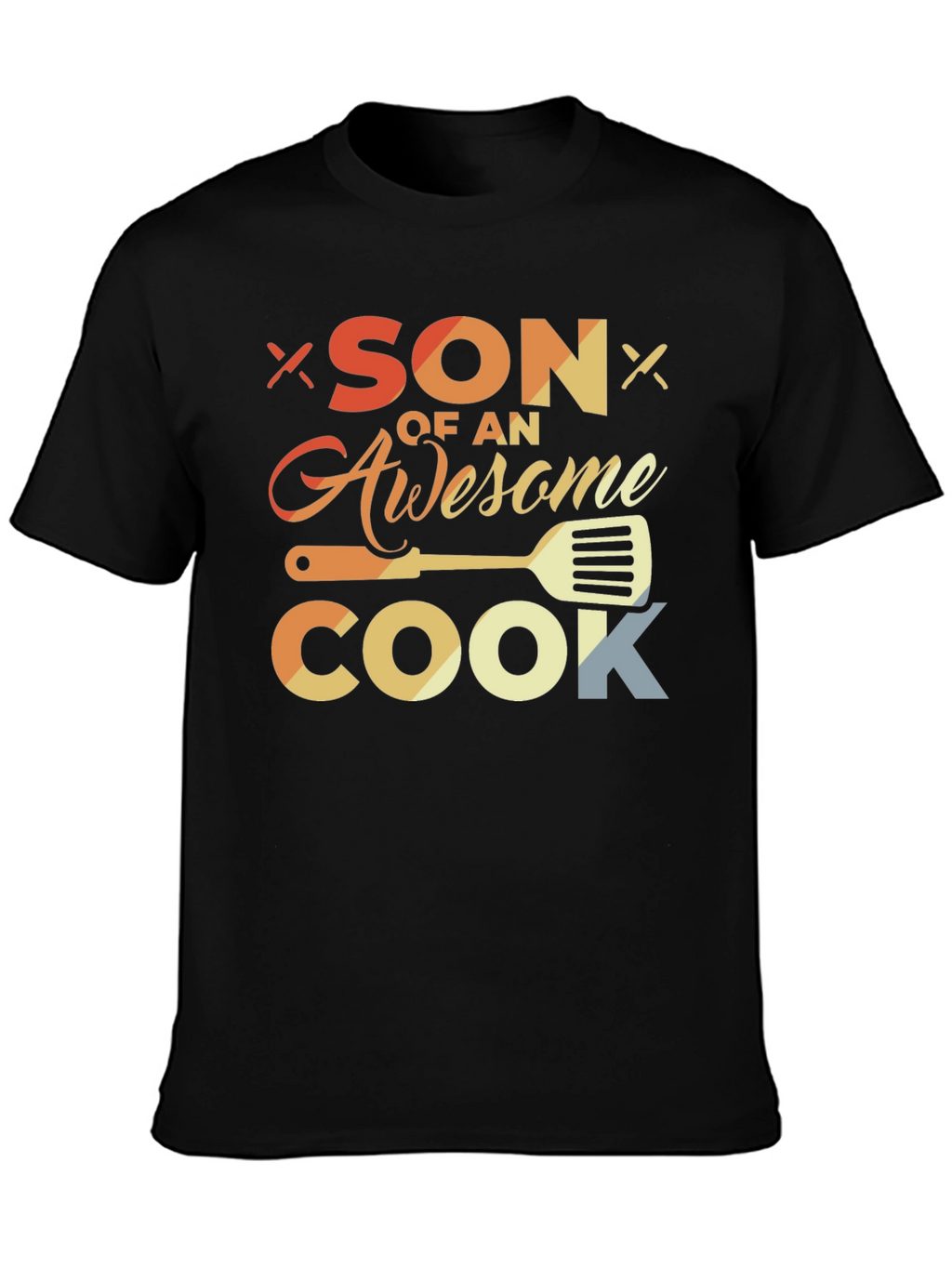 Son of an Awesome Cook Black T-Shirt