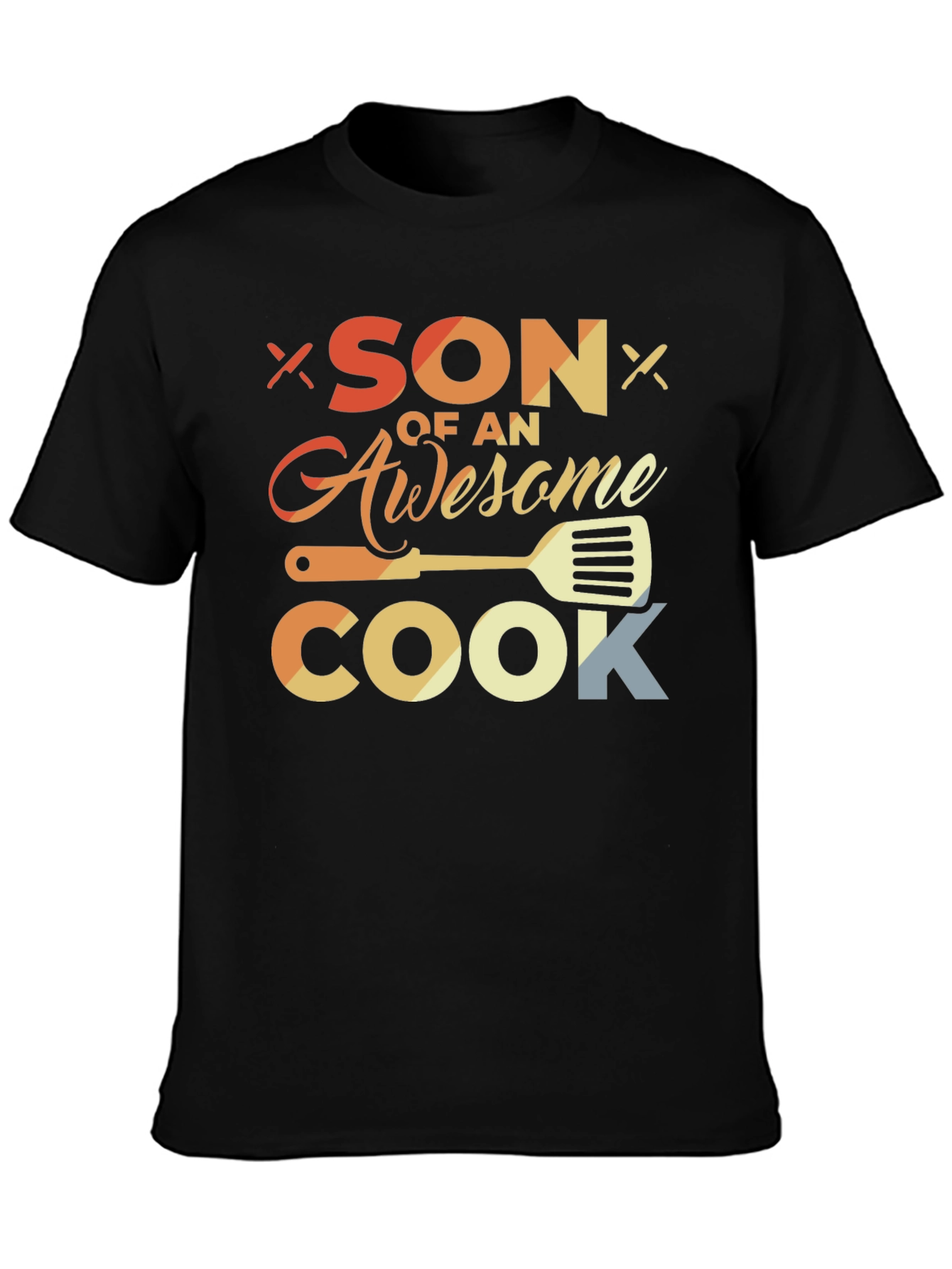 Son of an Awesome Cook Black T-Shirt