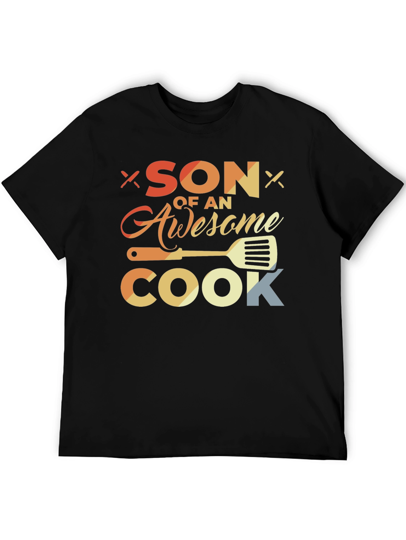 Son of an Awesome Cook Black T-Shirt