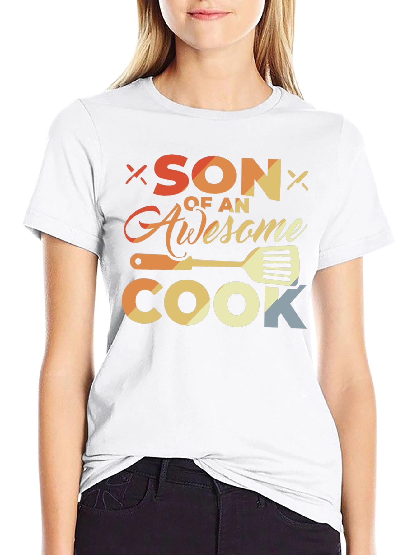 Son of an Awesome Cook Black T-Shirt