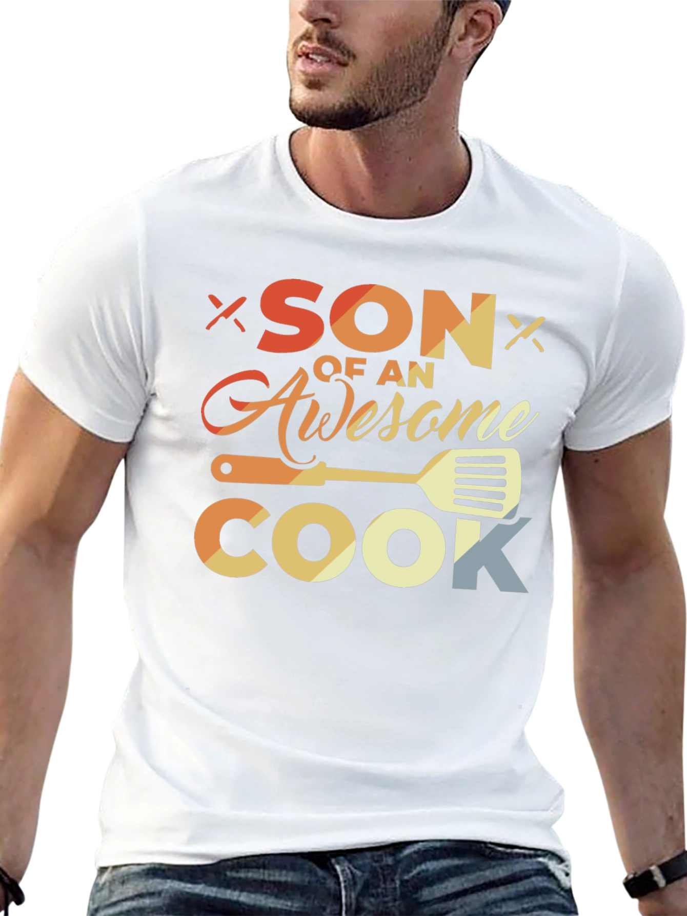Son of an Awesome Cook Black T-Shirt