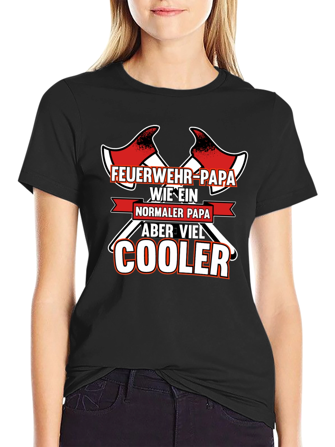 Feuerwehr Papa T-Shirt