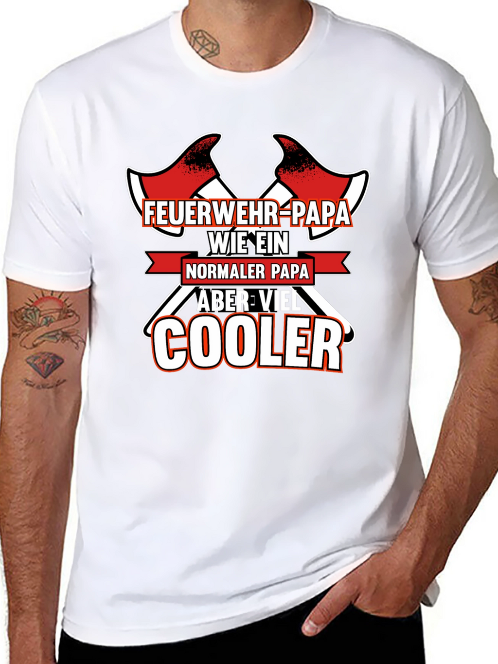 Feuerwehr Papa T-Shirt