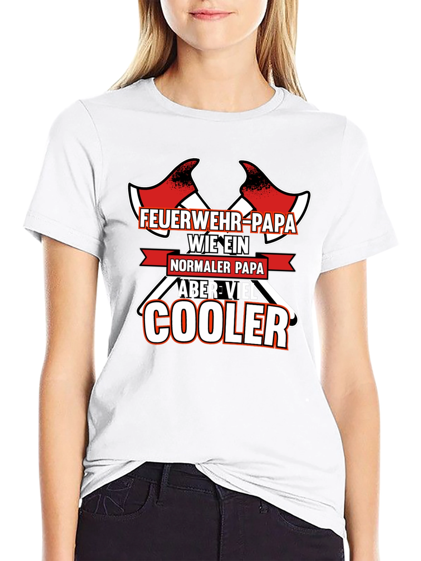 Feuerwehr Papa T-Shirt