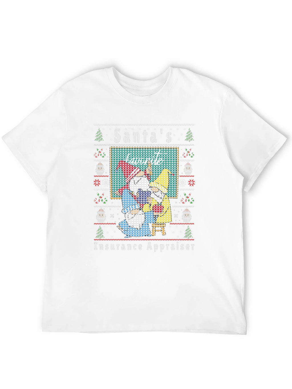 Santas Favorite Insurance Appraiser Ugly Christmas Sweater T-Shirt