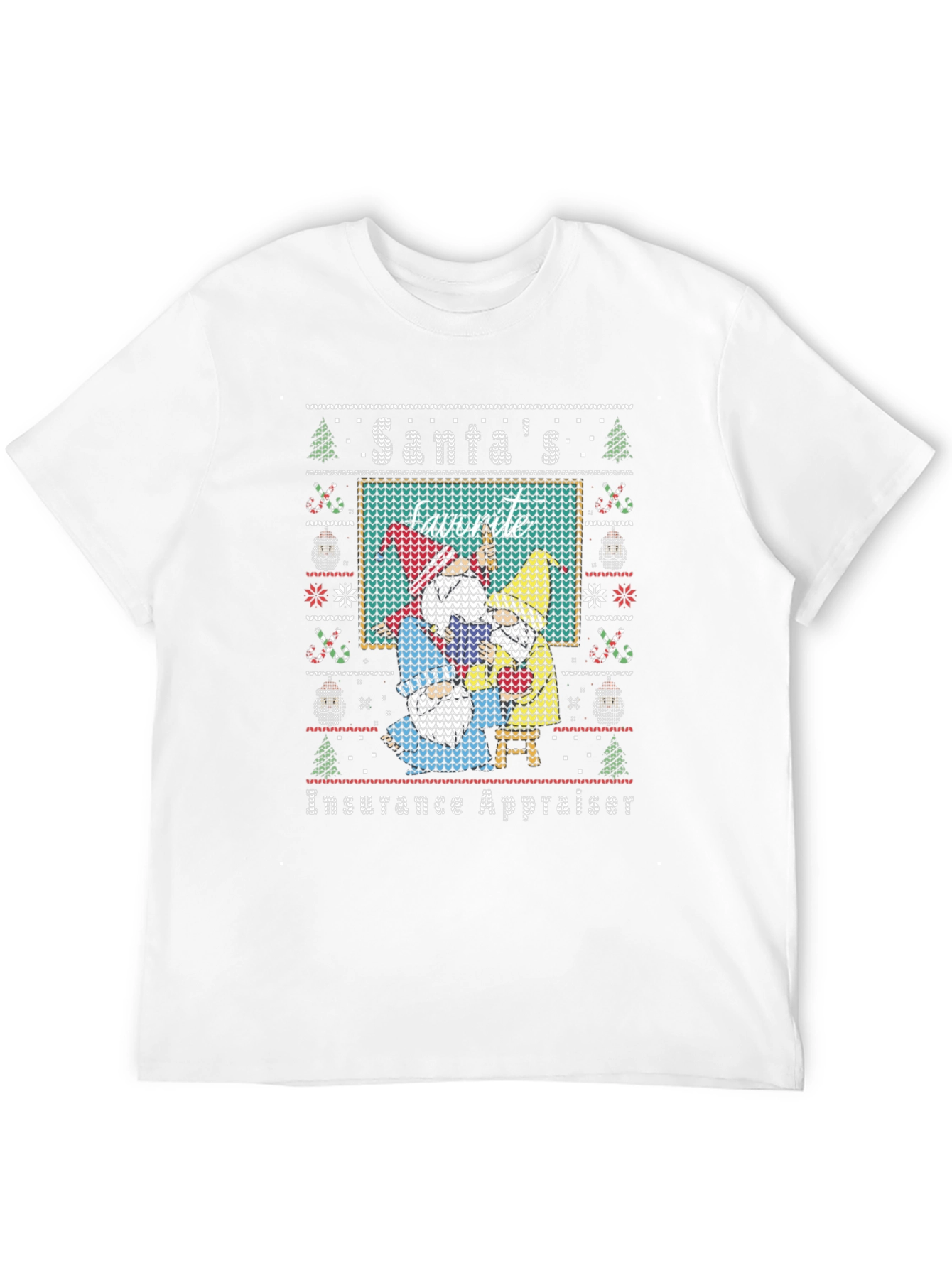 Santas Favorite Insurance Appraiser Ugly Christmas Sweater T-Shirt