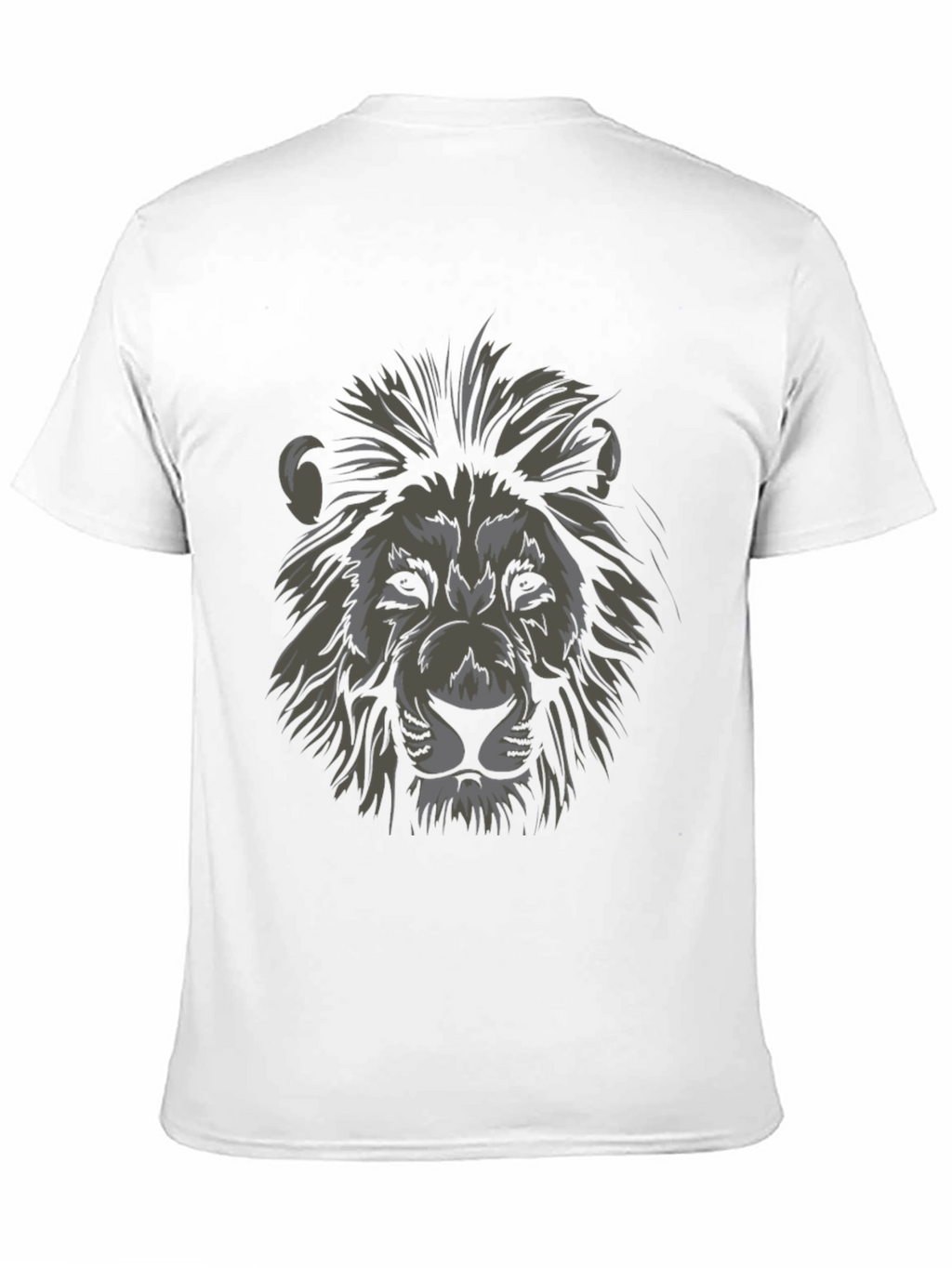 Lion Head Graphic Black T-Shirt