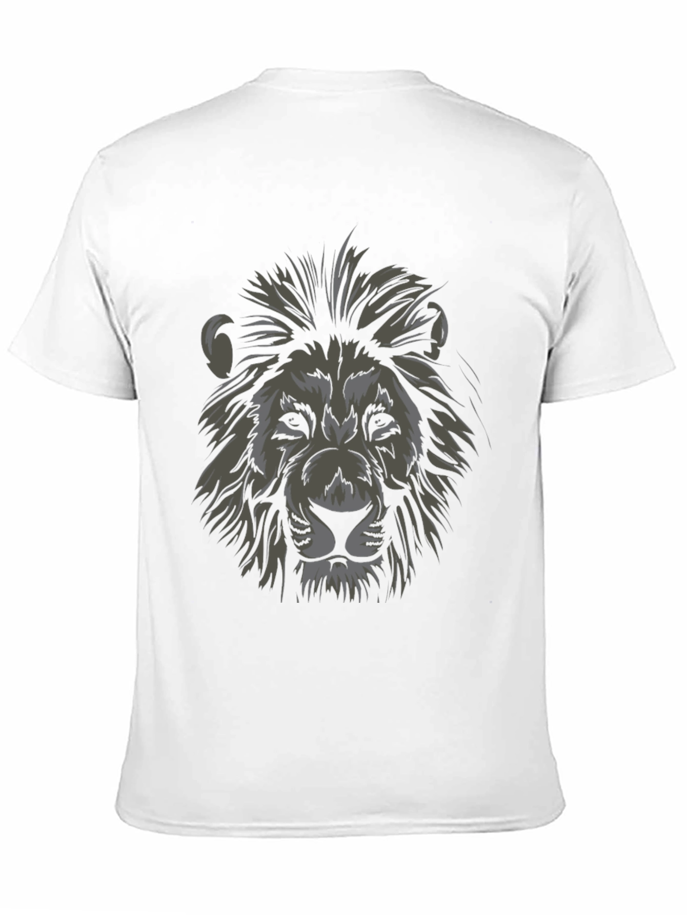Lion Head Graphic Black T-Shirt