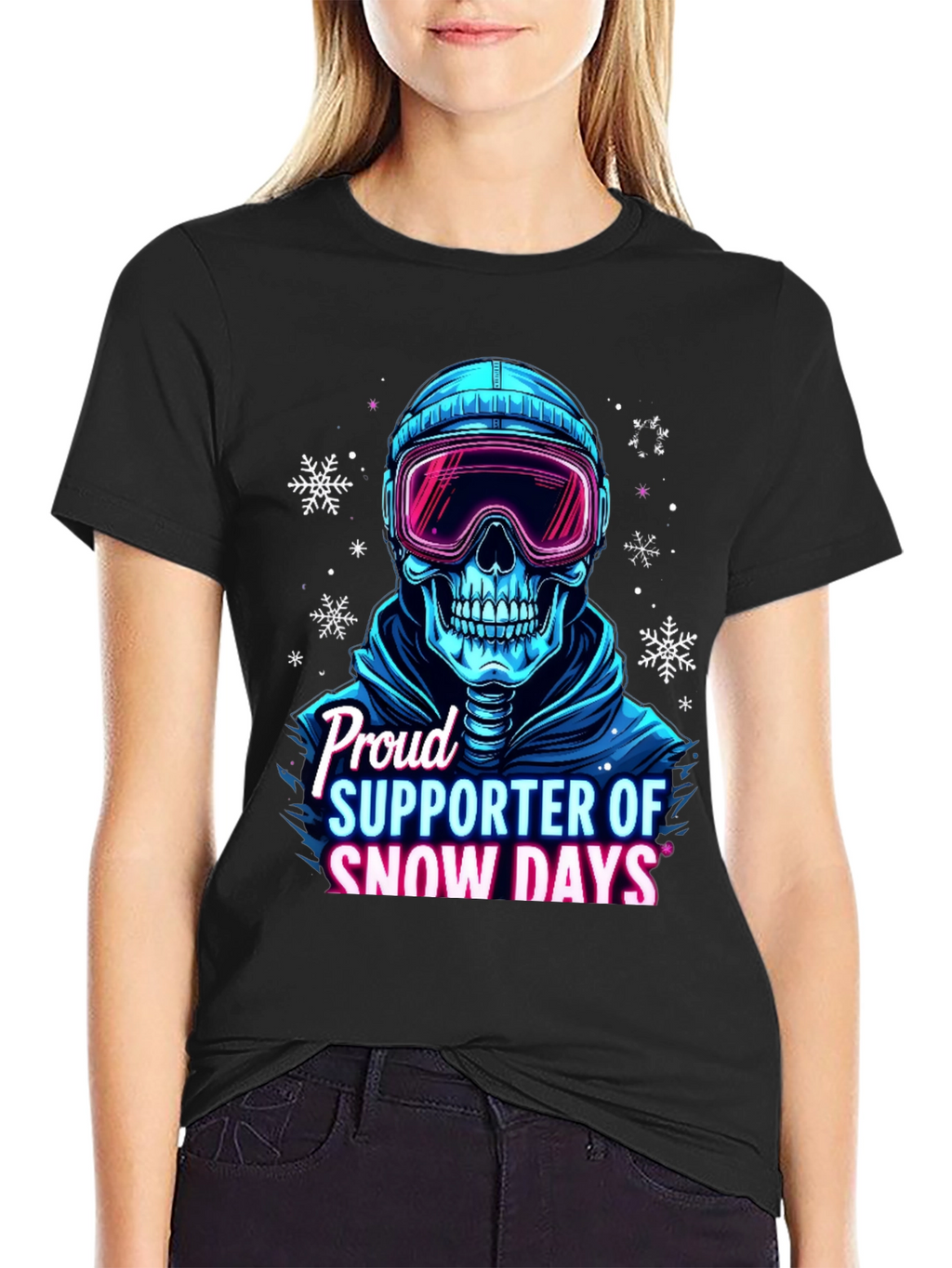 Snow Days Skull T-Shirt