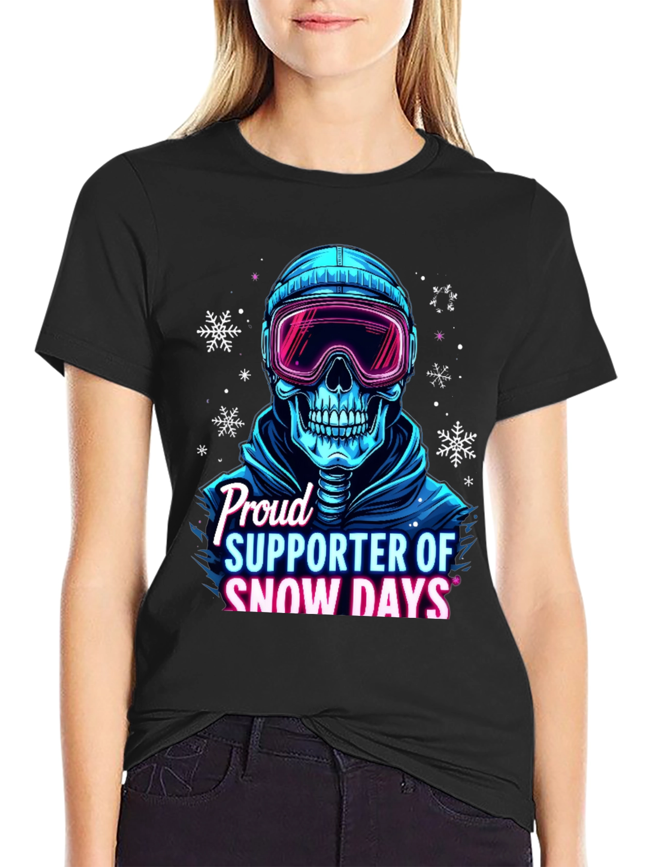 Snow Days Skull T-Shirt