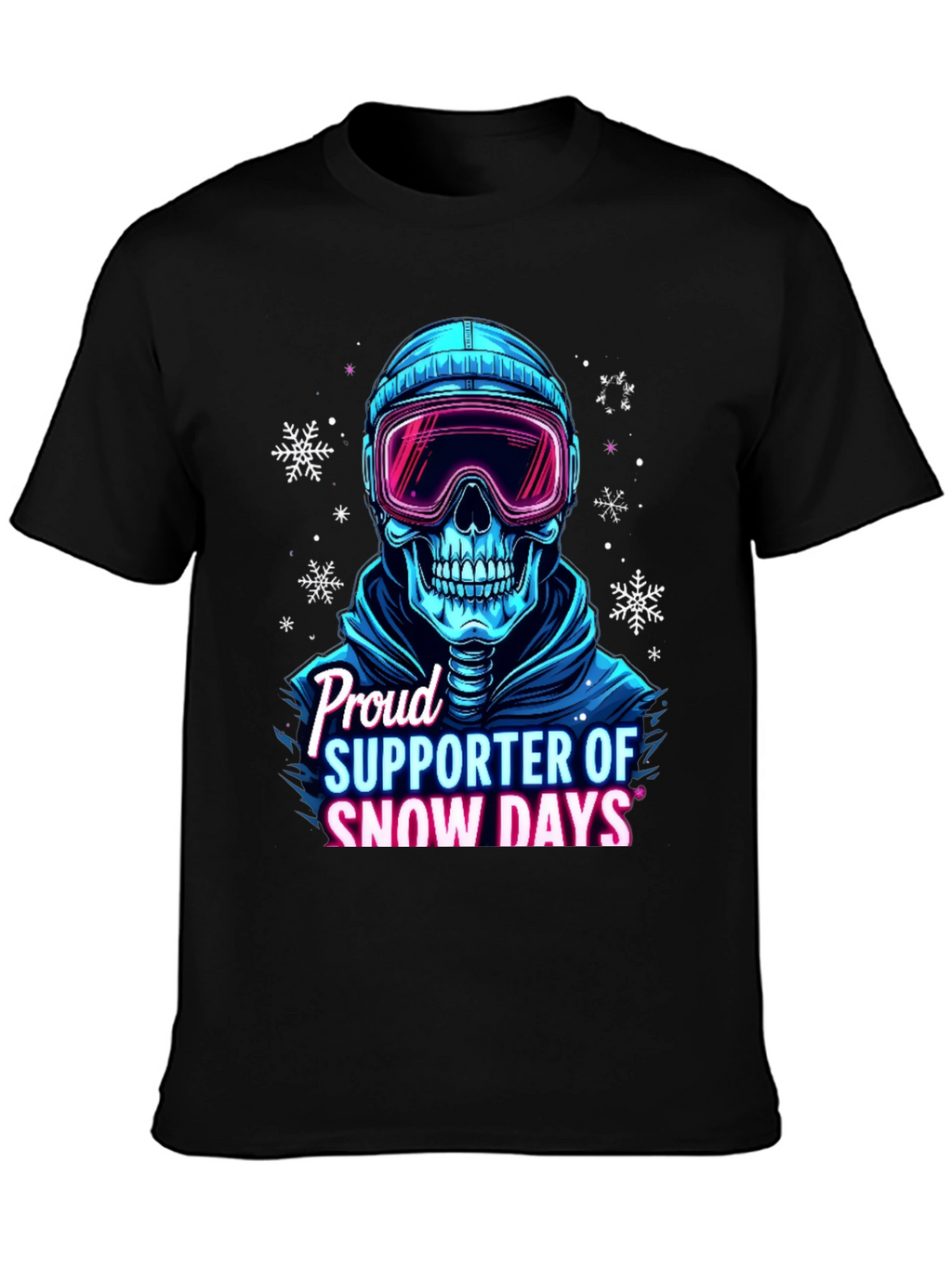 Snow Days Skull T-Shirt