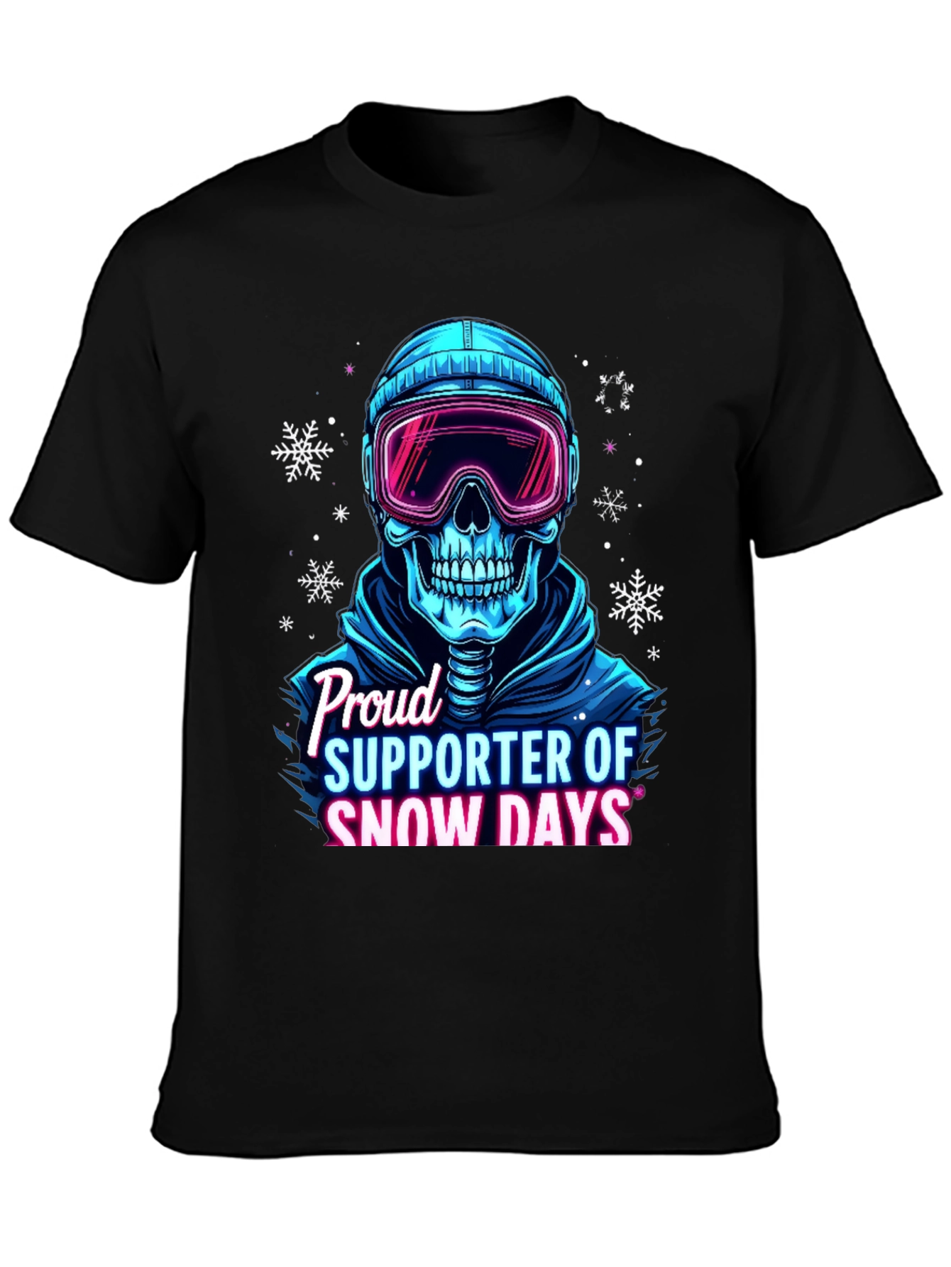 Snow Days Skull T-Shirt