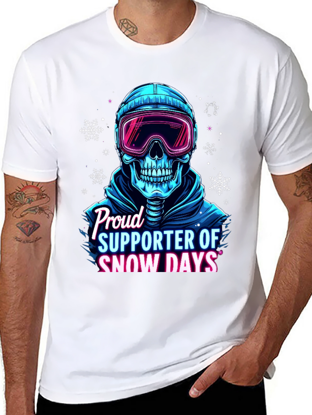 Snow Days Skull T-Shirt