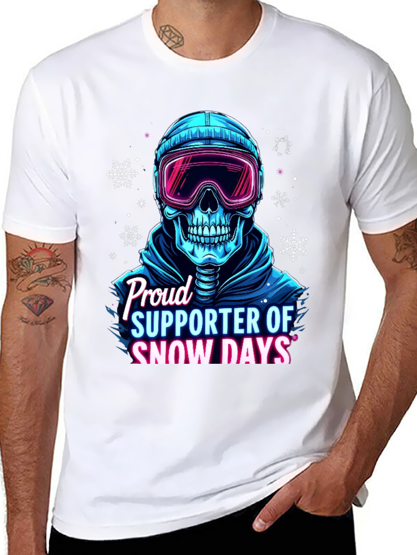 Snow Days Skull T-Shirt