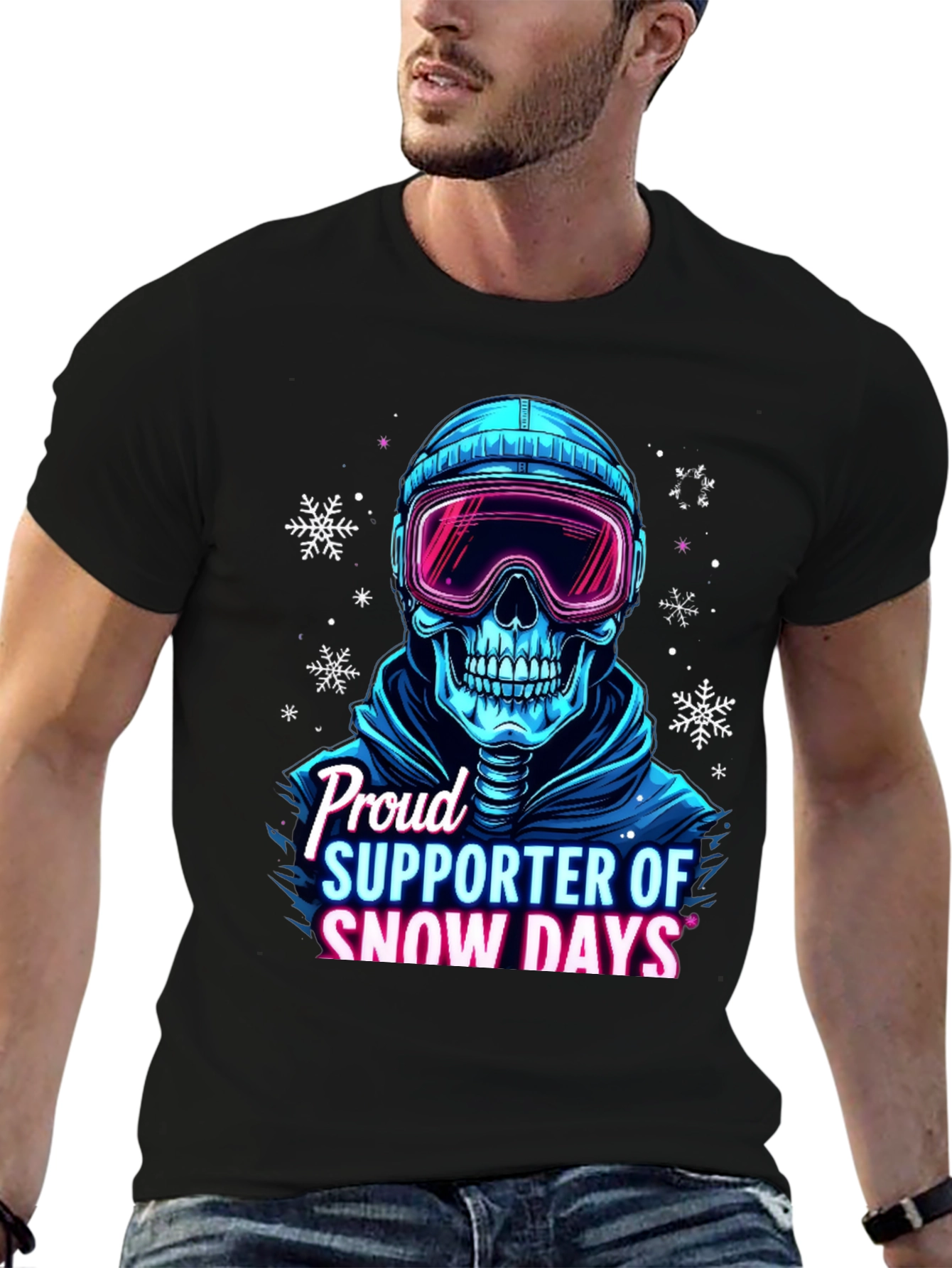 Snow Days Skull T-Shirt