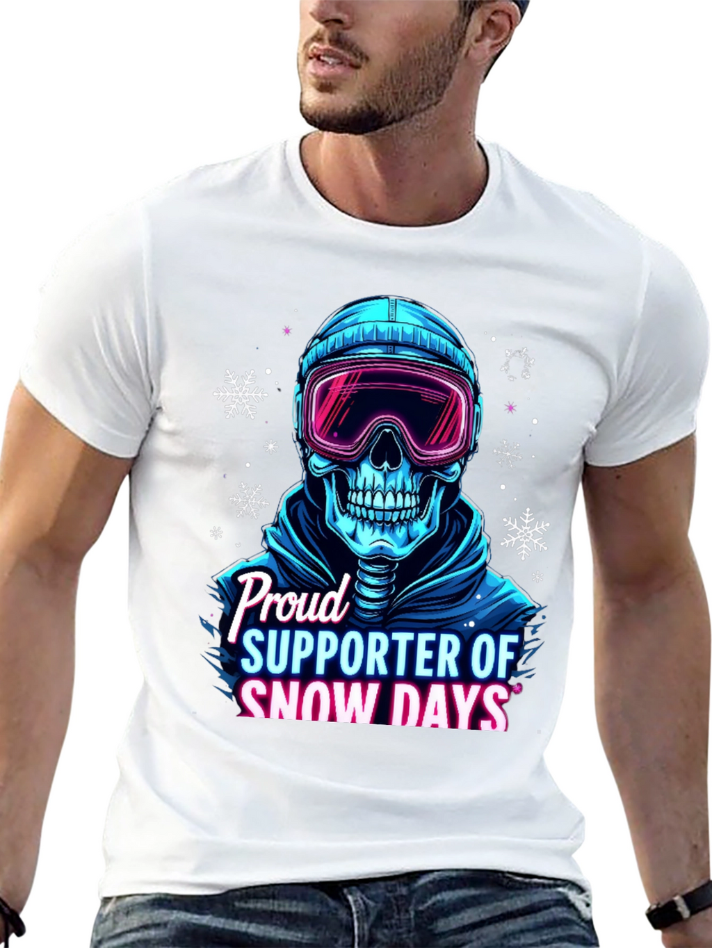 Snow Days Skull T-Shirt