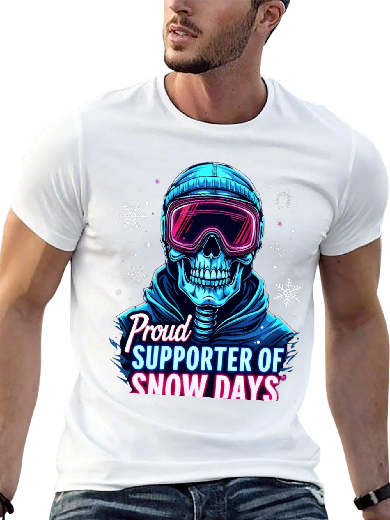 Snow Days Skull T-Shirt