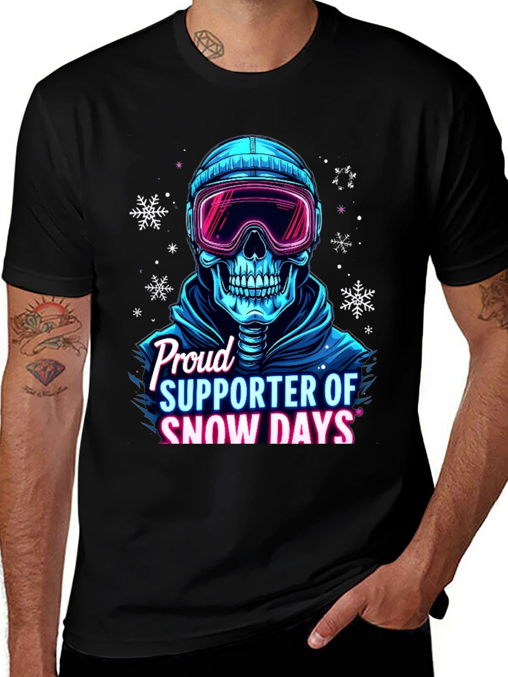 Snow Days Skull T-Shirt