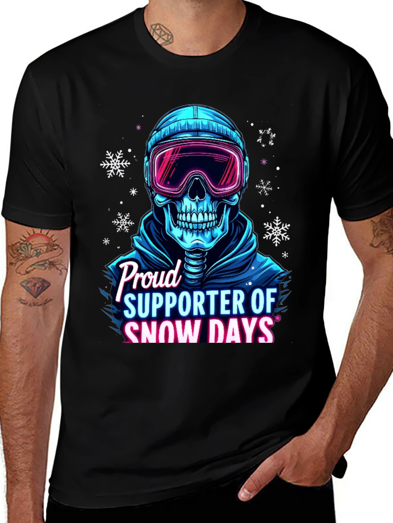 Snow Days Skull T-Shirt