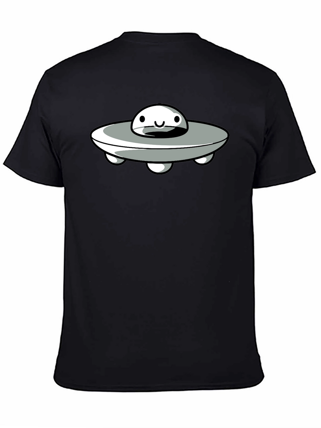 UFO Graphic Tee - Black Cotton Blend