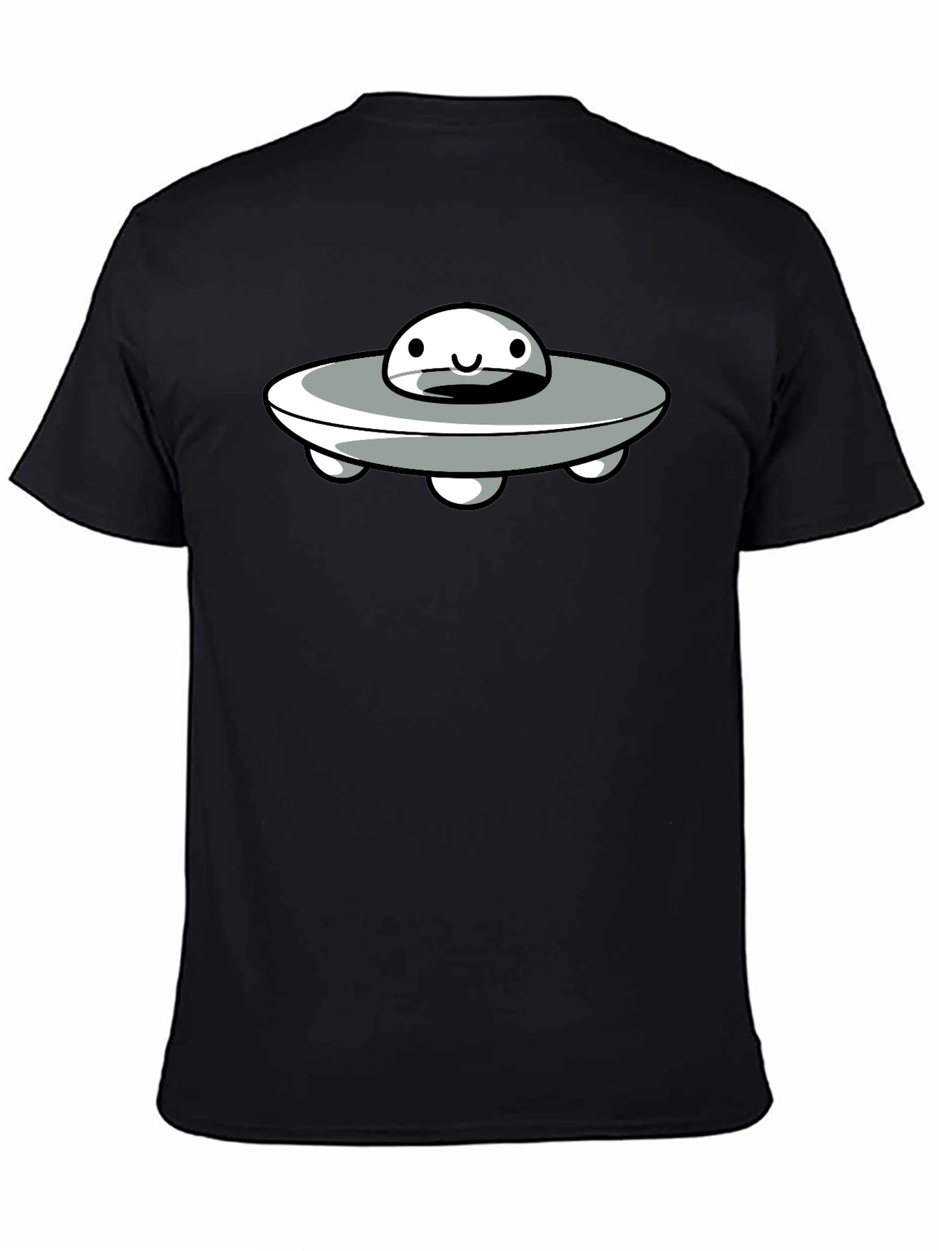 UFO Graphic Tee - Black Cotton Blend